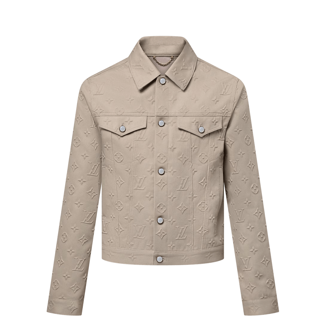 Monogram Embossed Denim Jacket