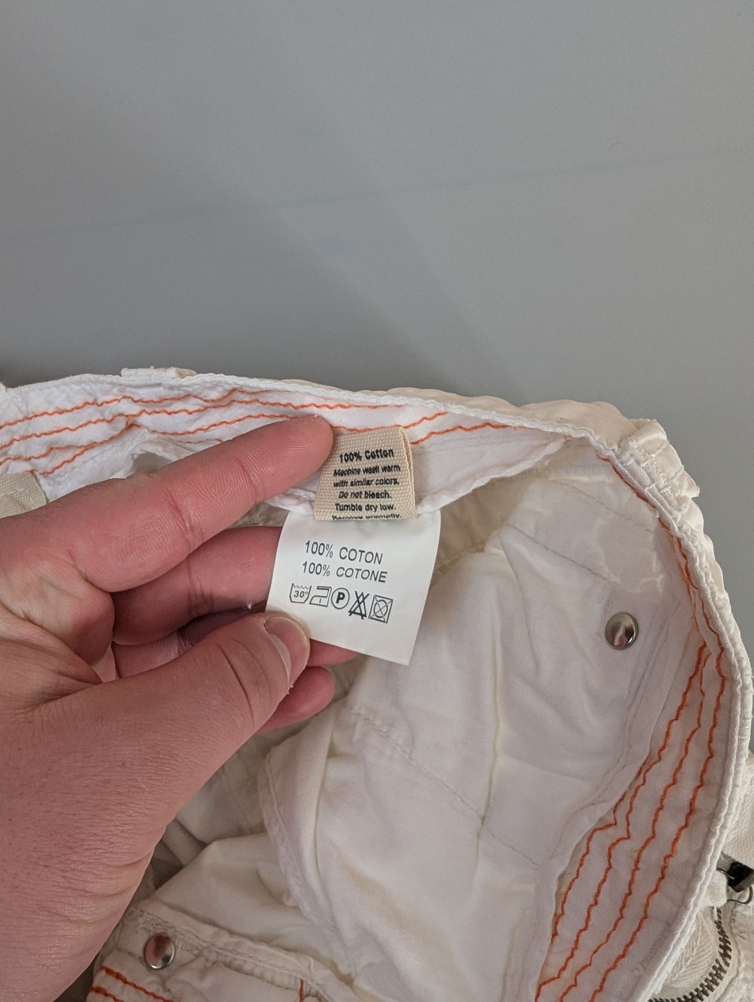 Parajumpers Parajumpers Women's white Multipocket Cargo Cotton Pants Size 29" - 8 Thumbnail