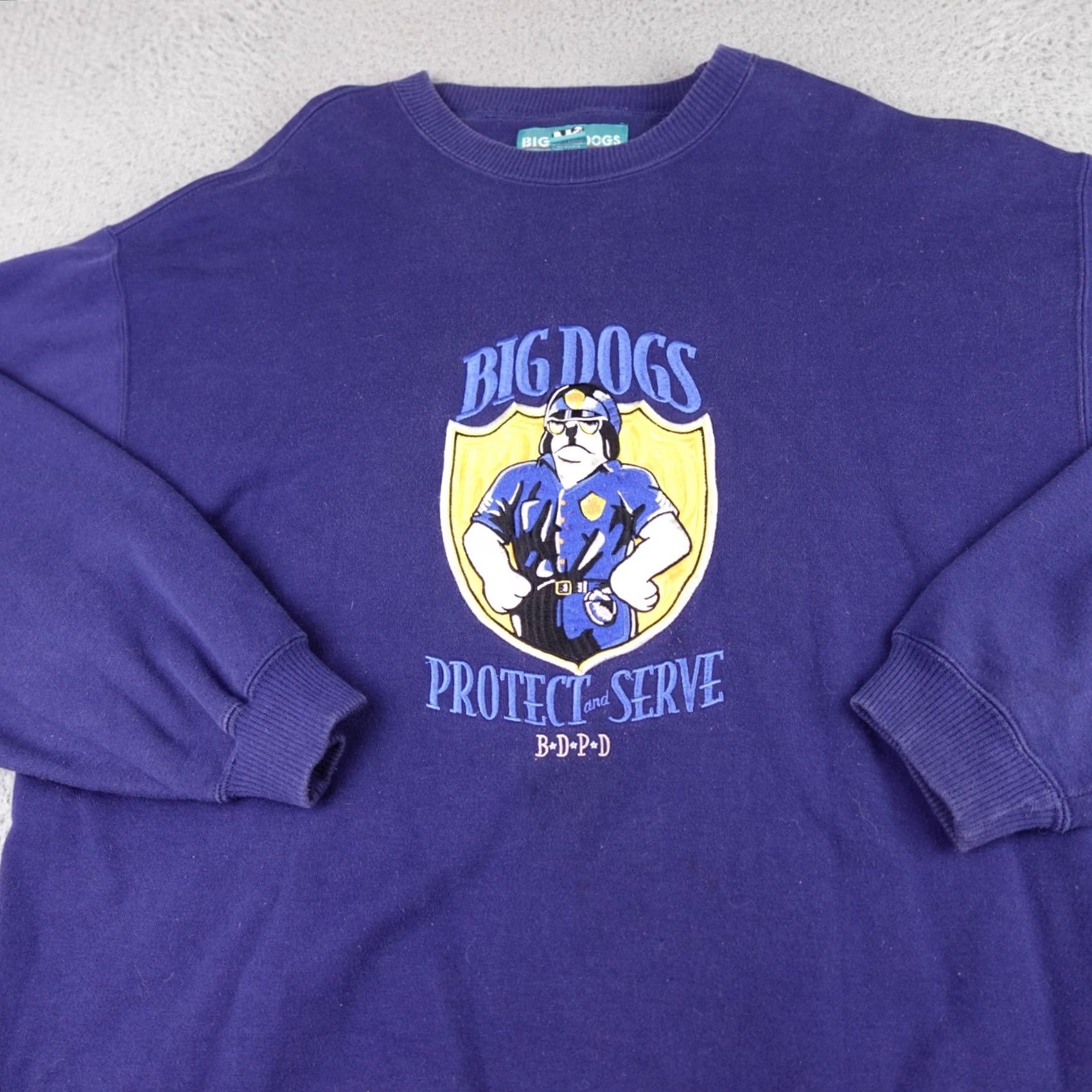 Big Dogs VINTAGE Big Dogs Sweatshirt Mens 1X Blue Crewneck Pullover Size US XL / EU 56 / 4 - 4 Thumbnail