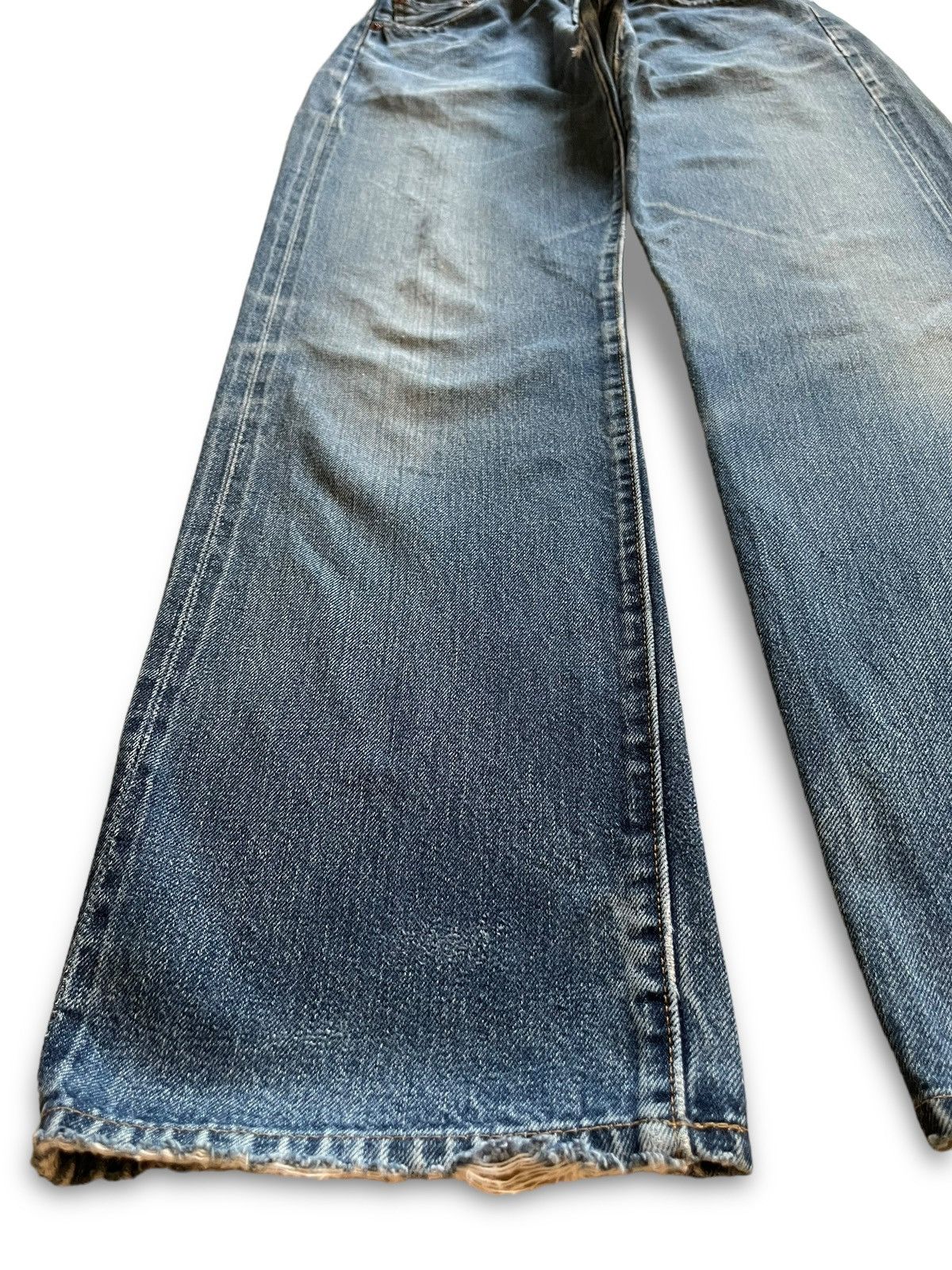 Levi's Vintage USA 80s Levis 501 Big E Selvedge Button 555 Jeans Size US 27 - 7 Thumbnail