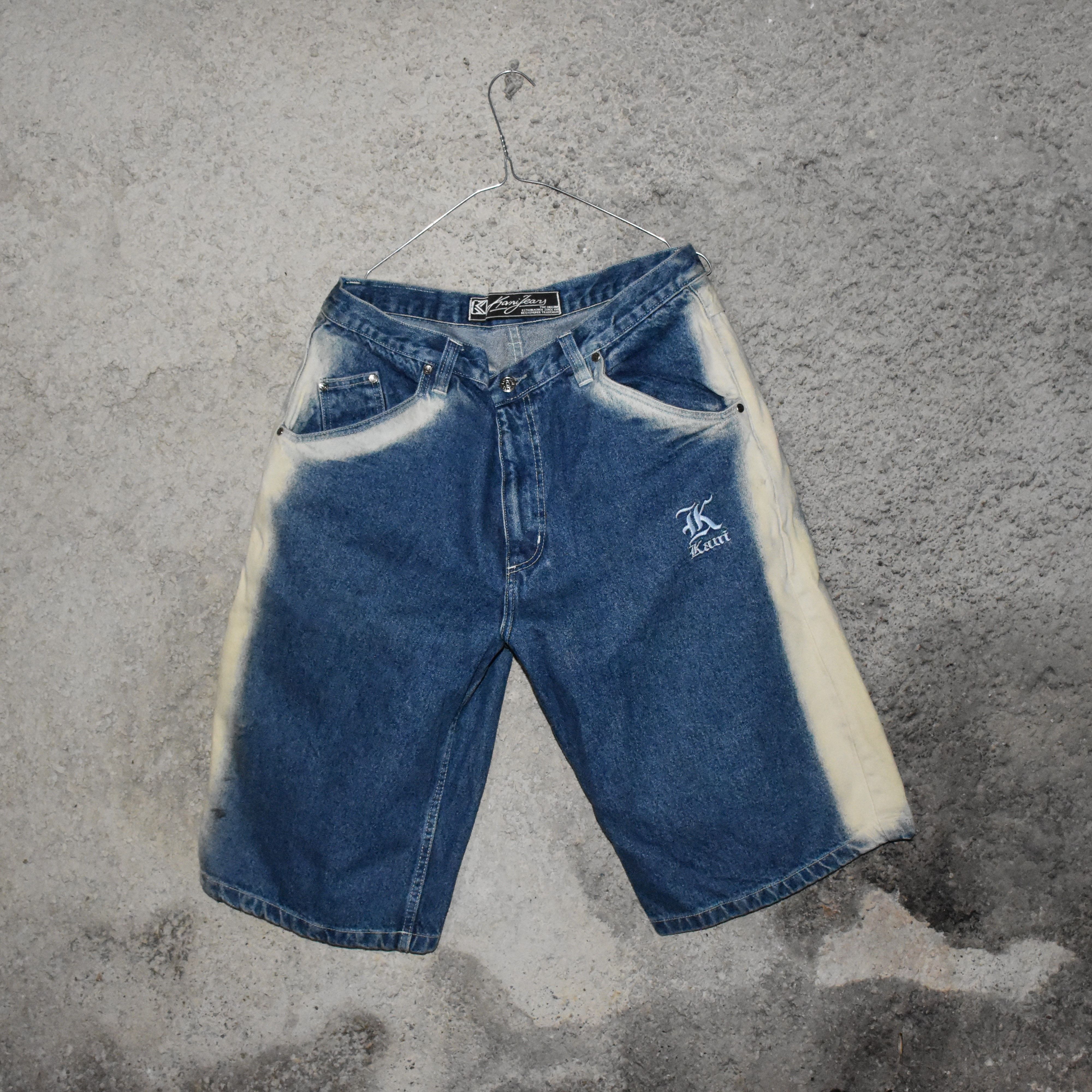 Fubu × Karl Kani × Vintage 90s Vintage Karl Kani denim shorts