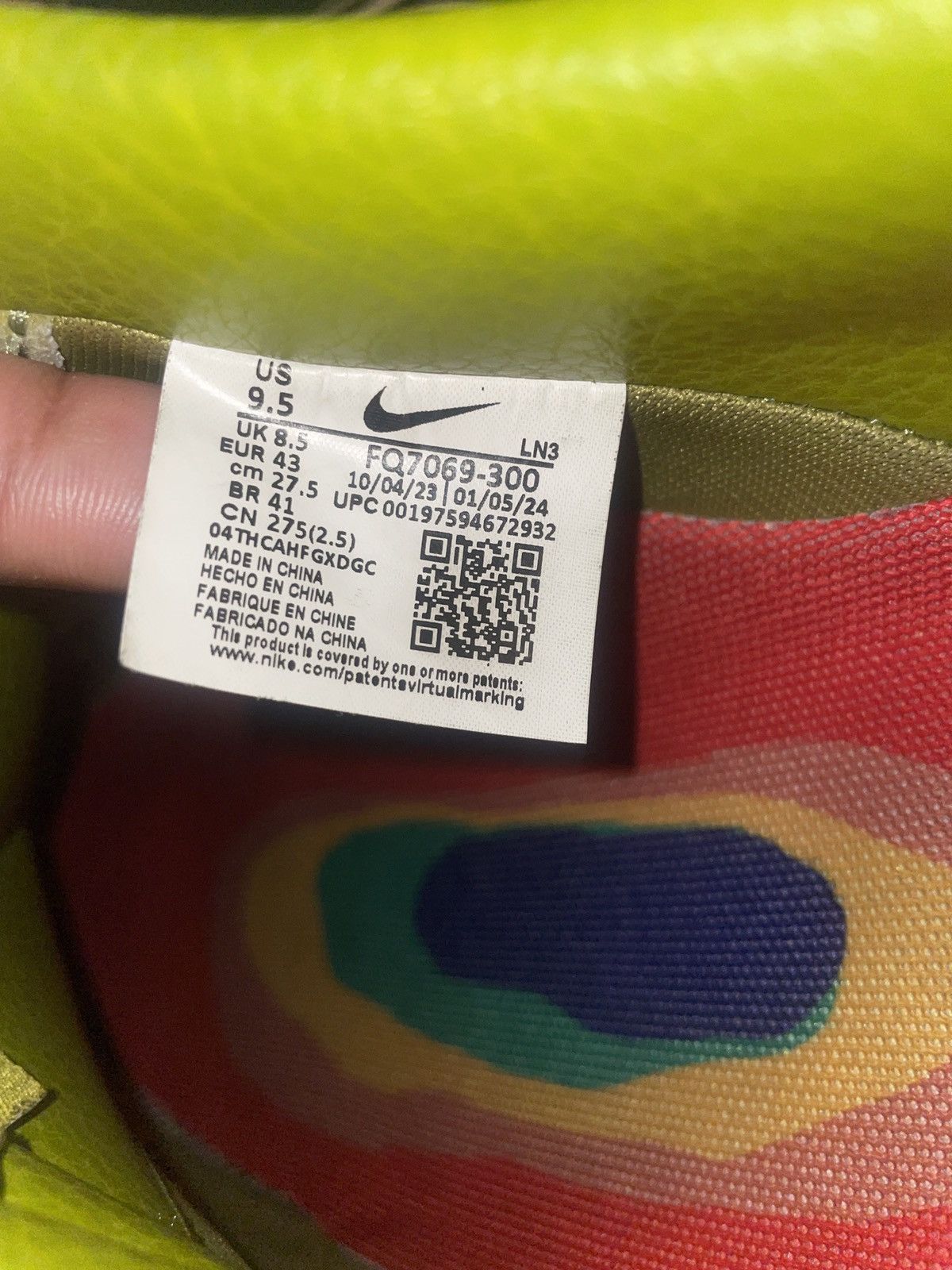Cactus Plant Flea Market × Nike *SOLD Nike Air Force 1 Moss Cactus Plant Flea Market CPFM Size US 9.5 / EU 42-43 - 5 Thumbnail