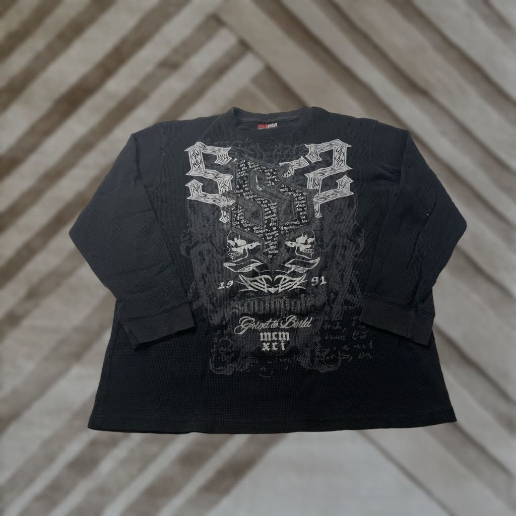 Southpole VINTAGE Southpole Thermal Long Sleeve T-Shirt Black 2XL Men’s Gothic 80s 90s Logo Crew Neck Size US XXL / EU 58 / 5 - 1 Thumbnail