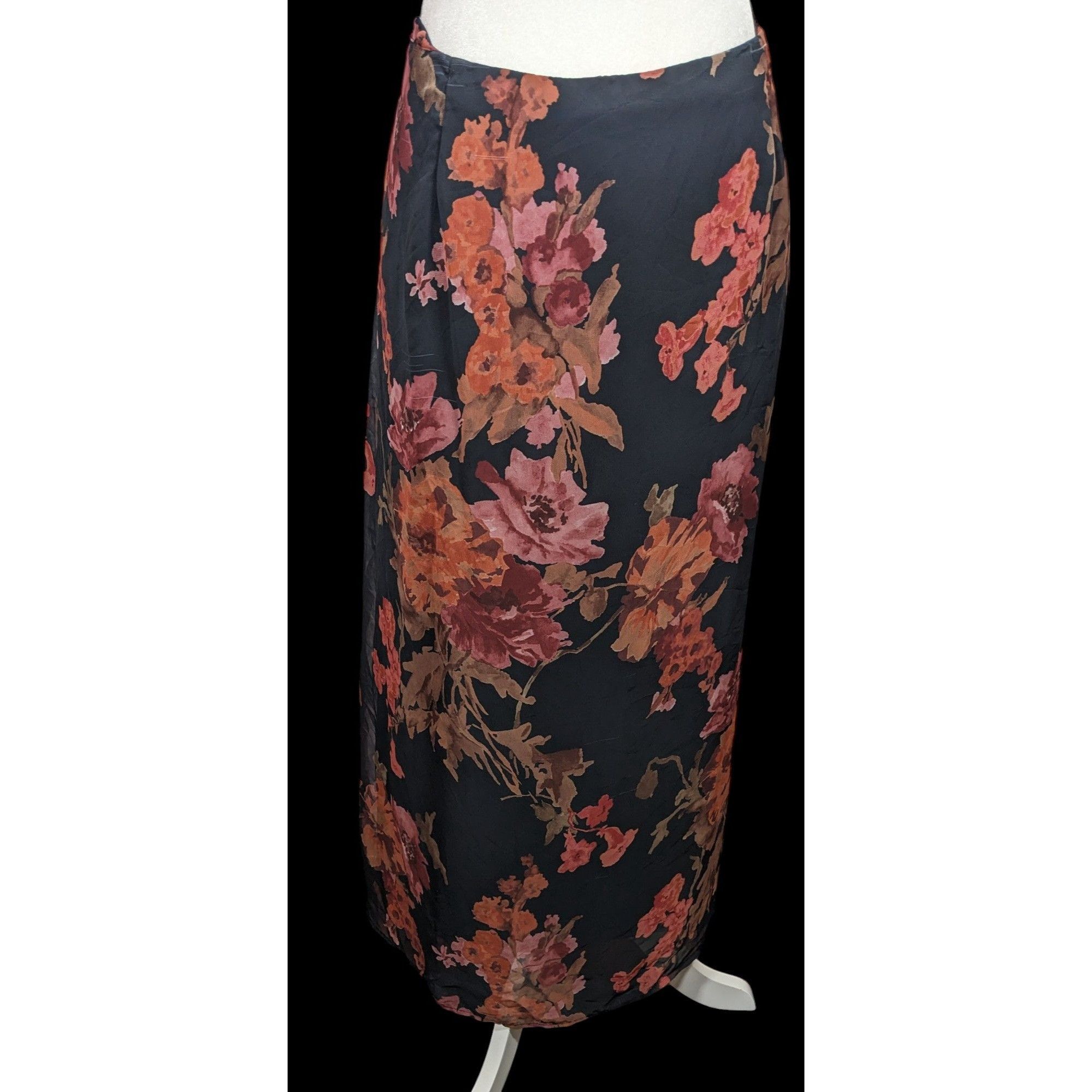 Other Vintage Giorgio Fiorlini Plus Collection Black And Pink Flor Size 40" / US 18 - 1 Thumbnail