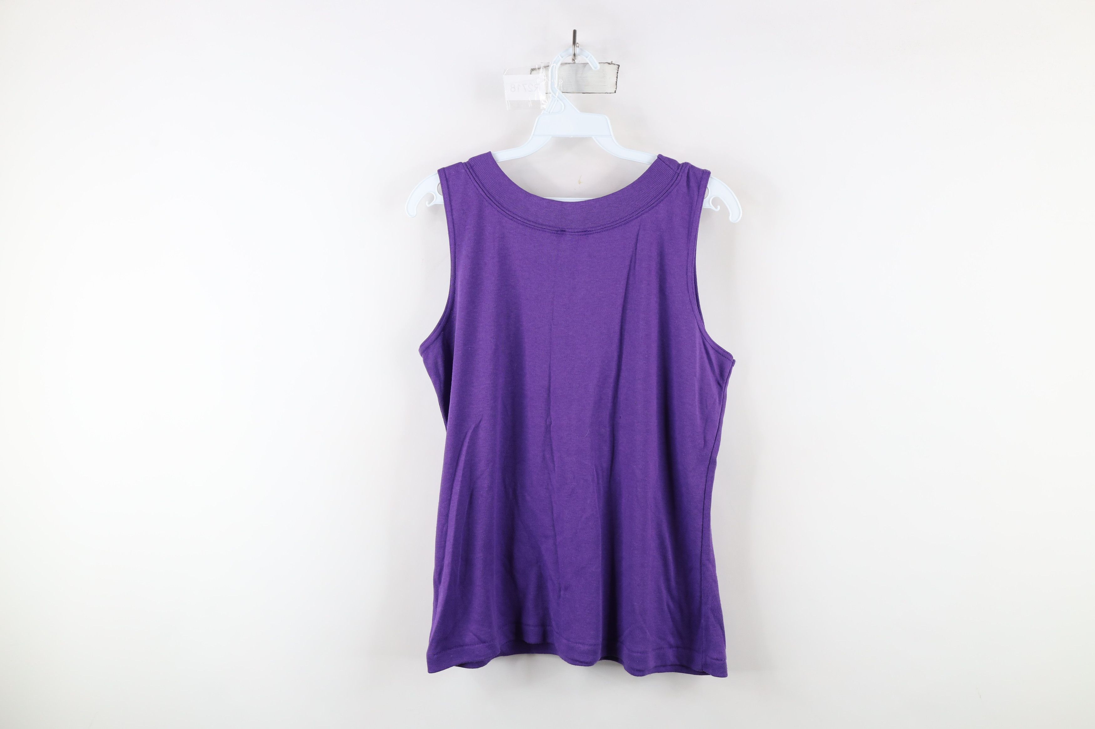 Vintage Vintage 90s Streetwear Blank Sleeveless Tank Top T-Shirt USA Size L / US 10 / IT 46 - 8 Thumbnail