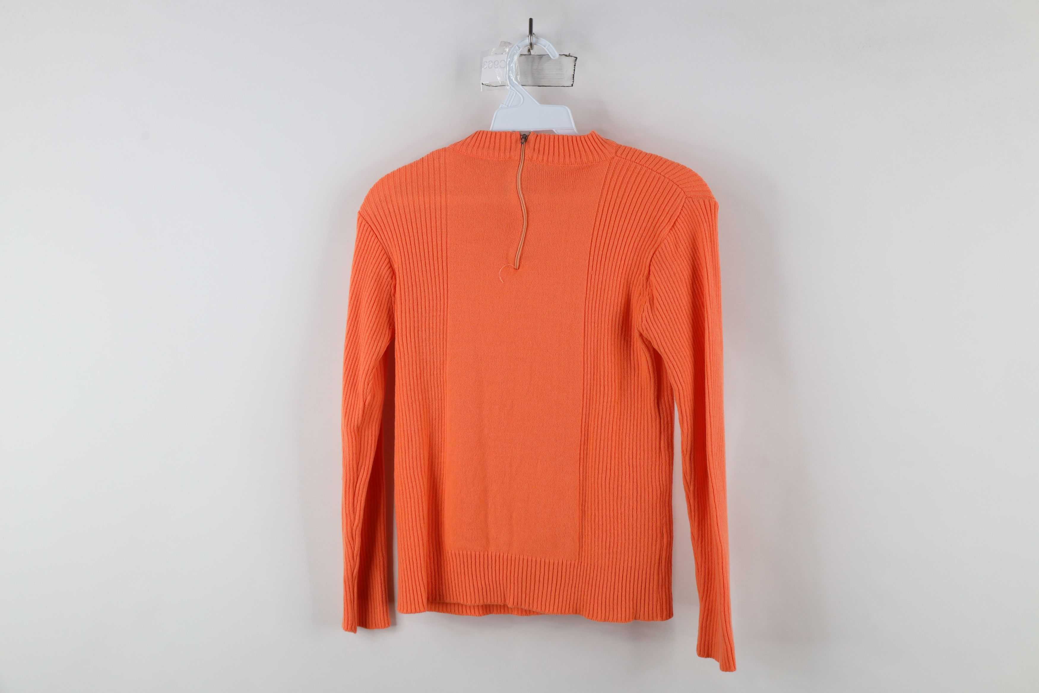 Vintage Vintage 70s Streetwear Ribbed Knit Back Zip Sweater Size M / US 6-8 / IT 42-44 - 10 Thumbnail
