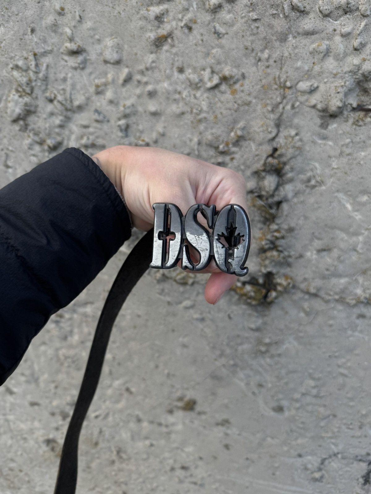 Dsquared2 Dsquared2 Metallic Canada Vintage Leather Belt Size ONE SIZE - 2 Thumbnail
