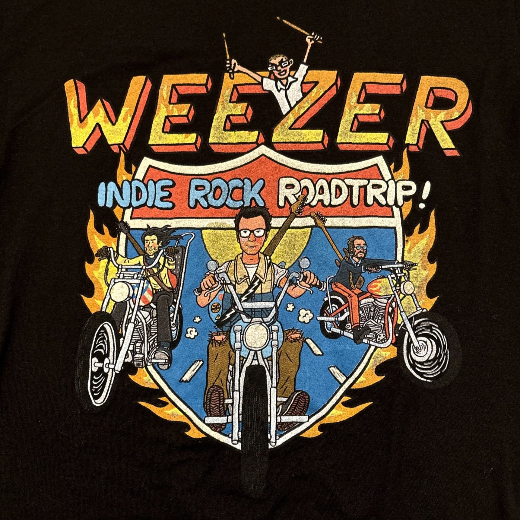 Tultex Weezer Shirt Adult Small Black Concert 2023 Music Indie Rock Roadtrip Mens Size US S / EU 44-46 / 1 - 2 Thumbnail