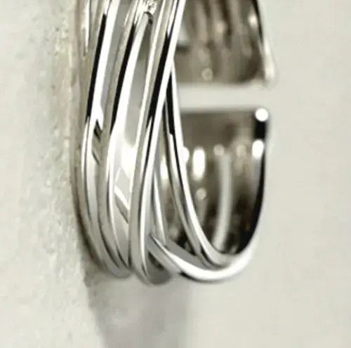 Designer Punkrock Shiny Tiny Bird Nest Silver Ring Size ONE SIZE - 4 Thumbnail