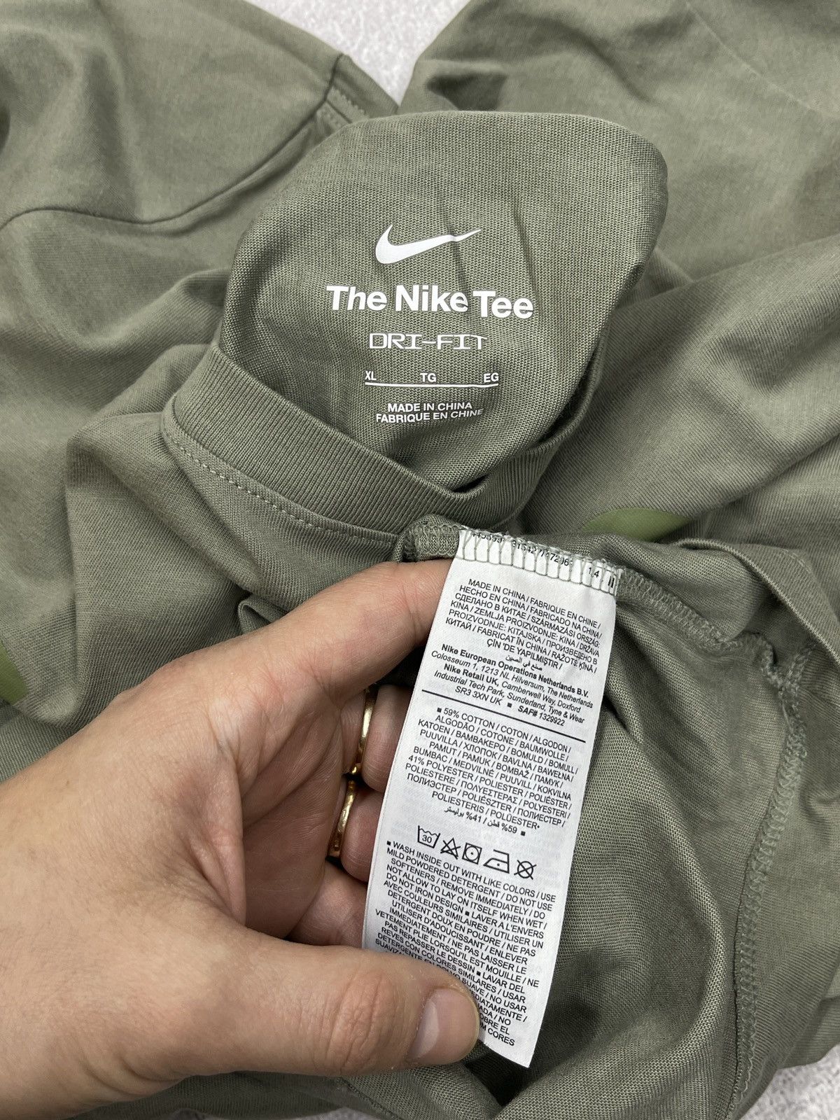 Nike × Nike ACG Mens Nike HWPO Hard Work Pays Off T Shirt Olive Y2K Size XL Size US XL / EU 56 / 4 - 6 Thumbnail