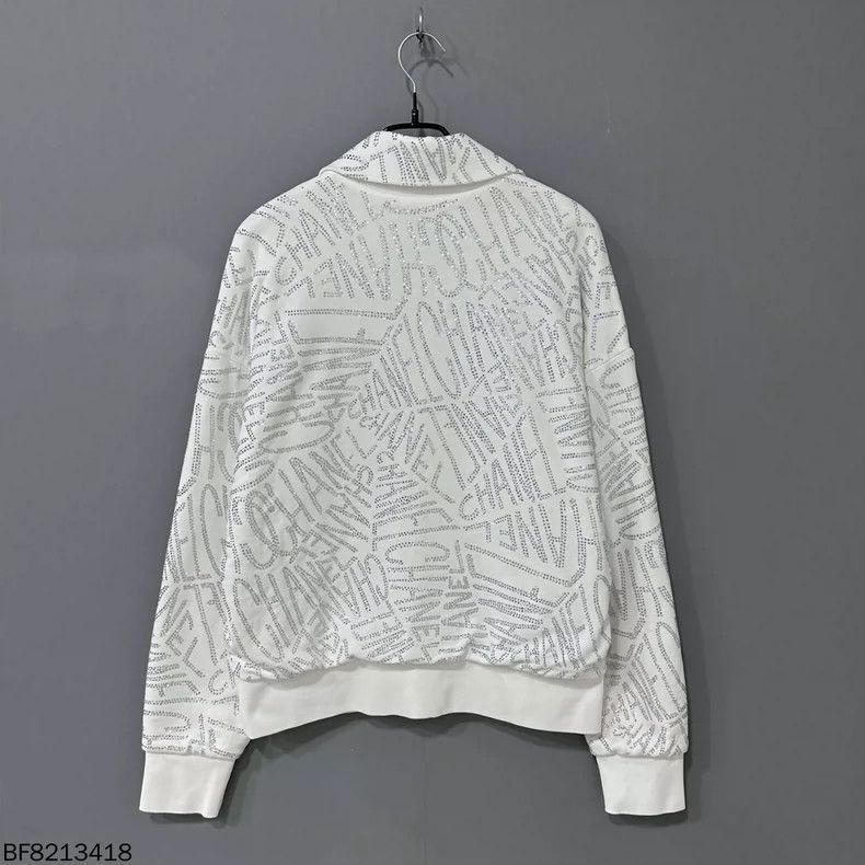 Chanel Chanel 21N Snow Series Rhinestone Letter Sweater Size L / US 10 / IT 46 - 3 Thumbnail