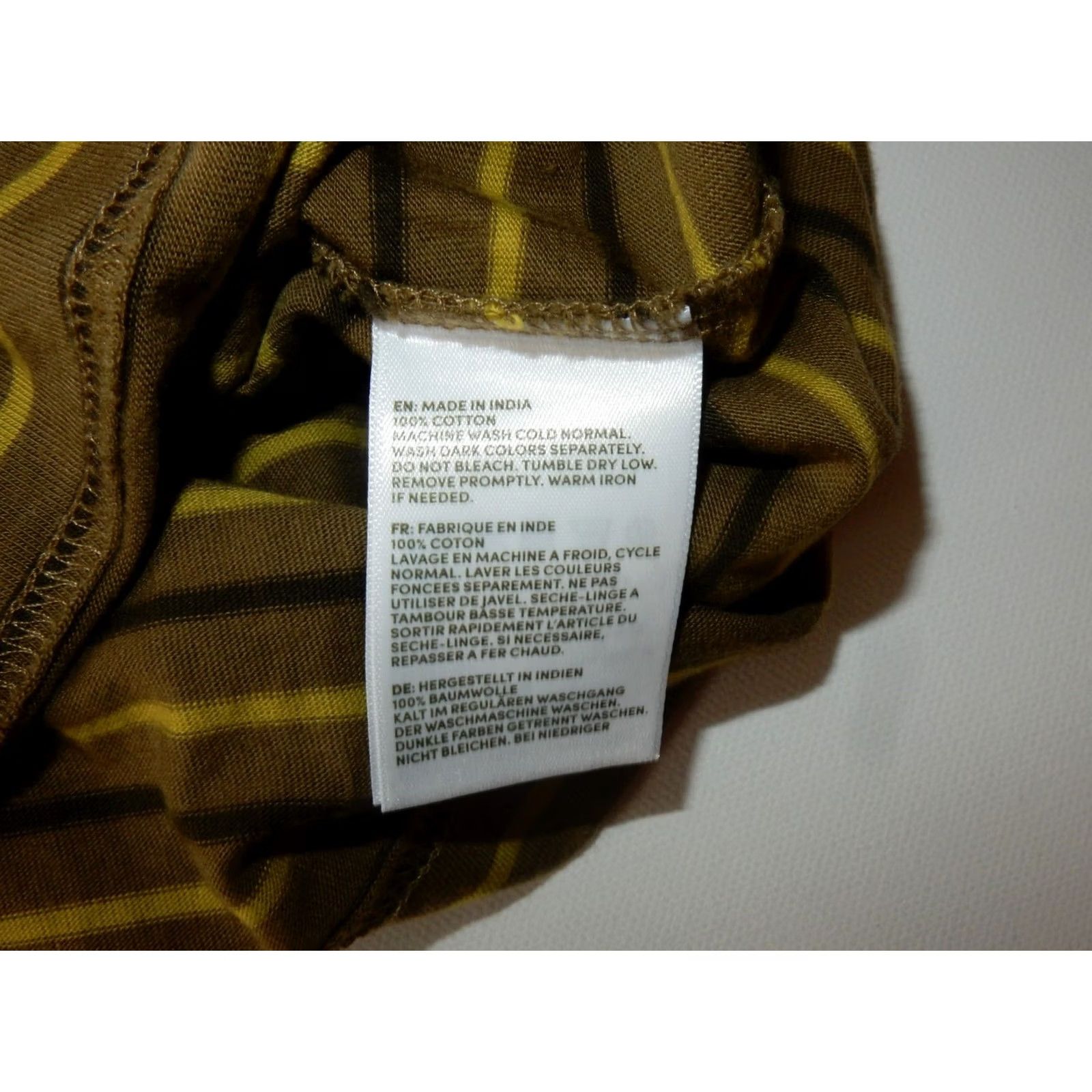 Lands' End Lands' End Men's T Shirt M Short Sleeve Cotton Striped Brown Size M Clothing Mens Short Sleeve T-Shirt Brown Stripe Cotton Lands' End Shirt Mens M Size US M / EU 48-50 / 2 - 2 Thumbnail