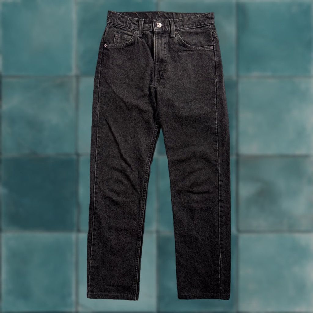 Levi's VINTAGE Levi's 505 Jeans Black 29x32 90s 40505 Orange Tab USA 1990s 5-Pocket Design Mens Jeans Regular Straight Size US 29 - 1 Thumbnail