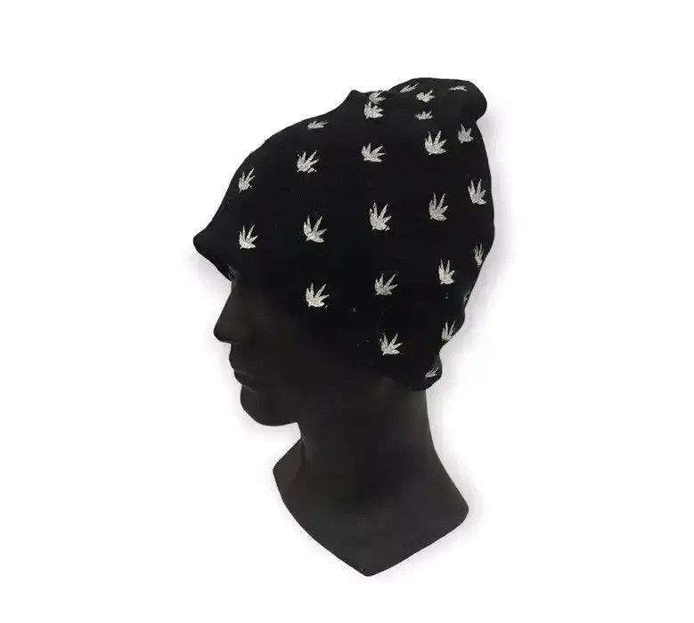 Vintage vintage Full Print Beanie Hat Size ONE SIZE - 2 Thumbnail