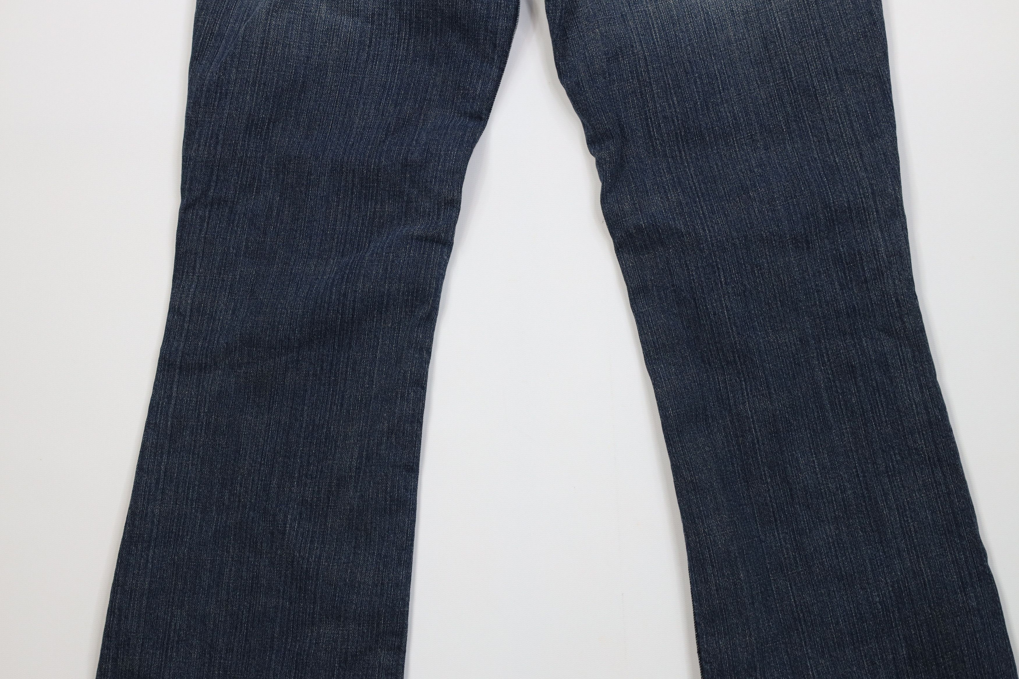 Bebe Vintage 90s Y2K Bebe Rhinestone Wide Leg Denim Jeans USA Size 29" - 10 Thumbnail
