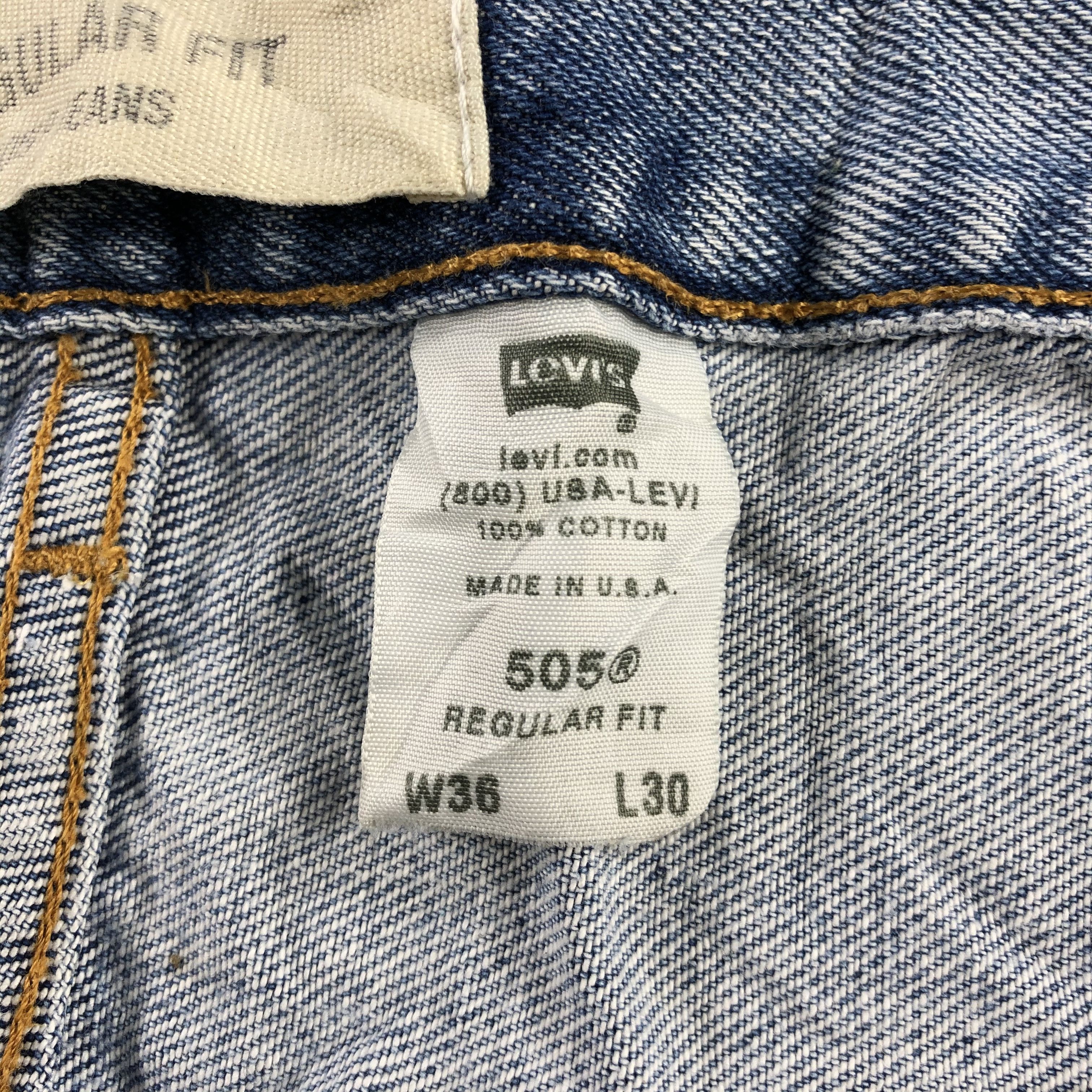 Levi's Vintage Blue Wash Levis 501 Jeans-J2324 Size US 35 - 17 Thumbnail