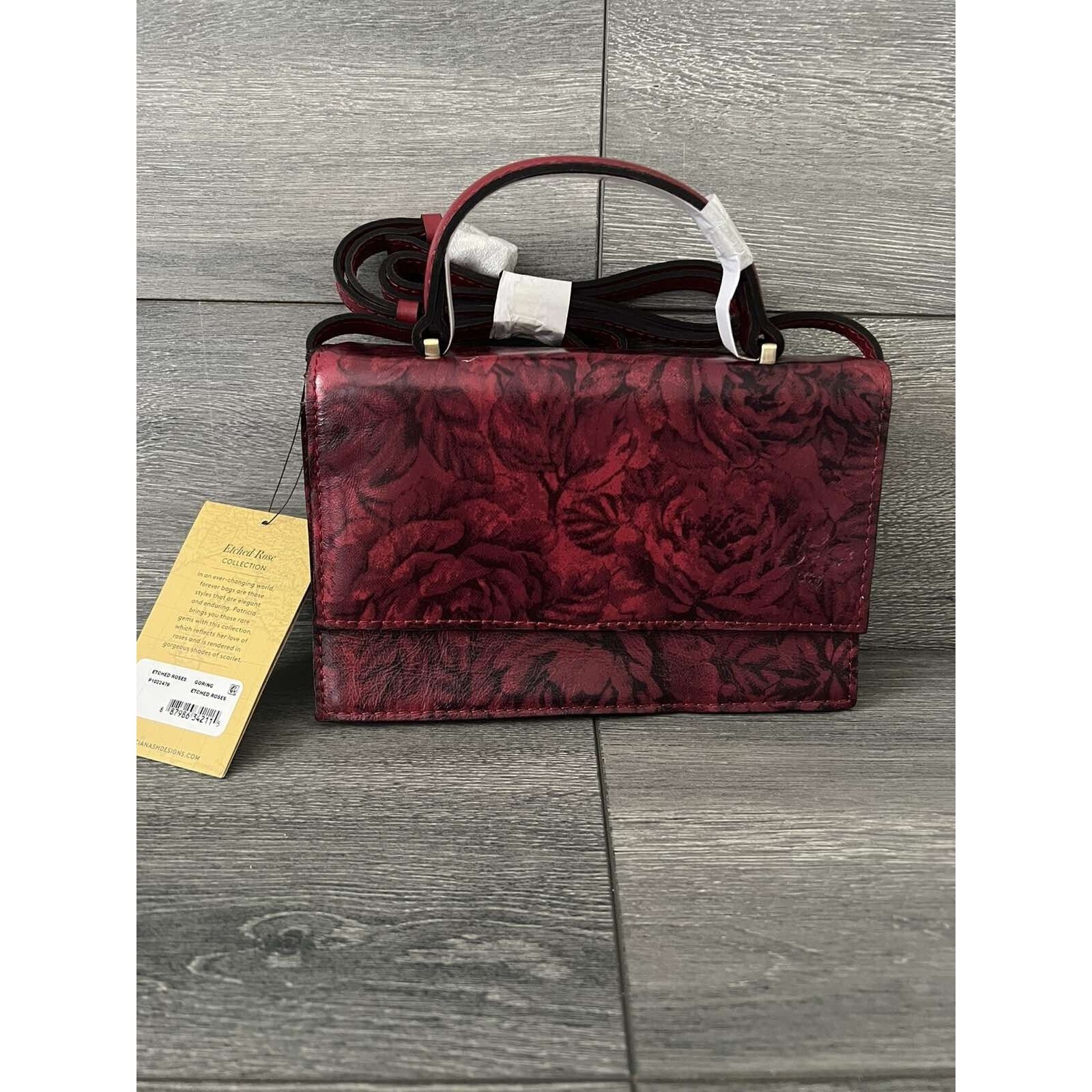 Patricia Nash Patricia Nash Handle Crossbody Bag Etched Roses B000582 Size ONE SIZE - 3 Thumbnail