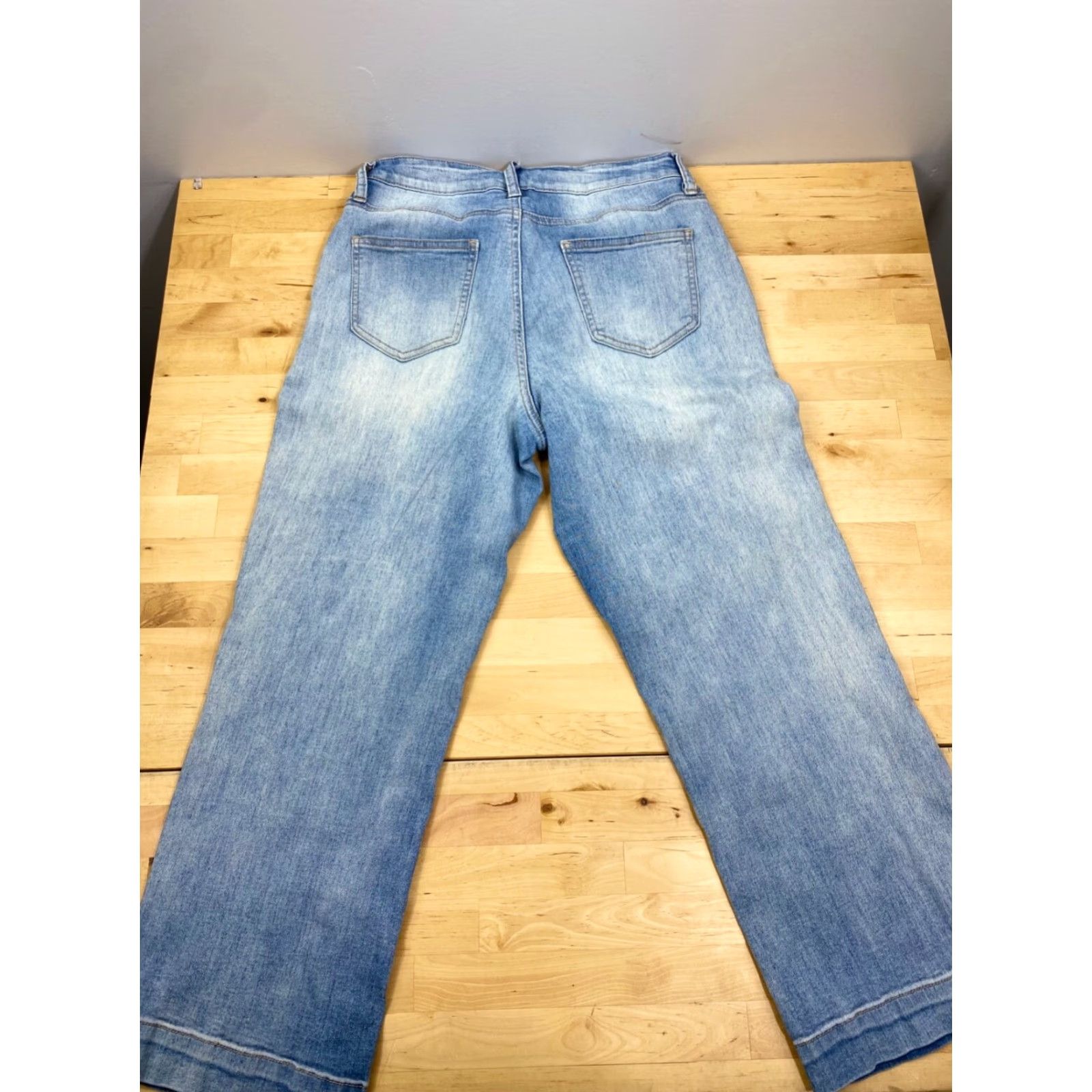 Vintage VINTAGE HYDRAULIC Womens Murray Wide Leg Jeans 3/4 Blue Size 8 Casual #5303 Size 30" / US 8 / IT 44 - 2 Thumbnail