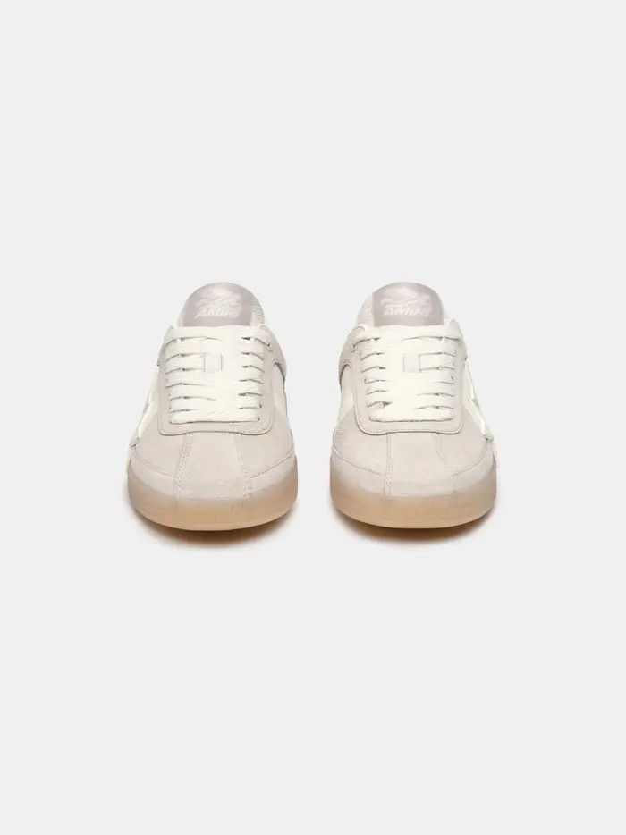Amiri o1s1wg110526 Pacific Bones Leather Sneakers Off White/Beige Size US 14 / EU 47 - 3 Thumbnail