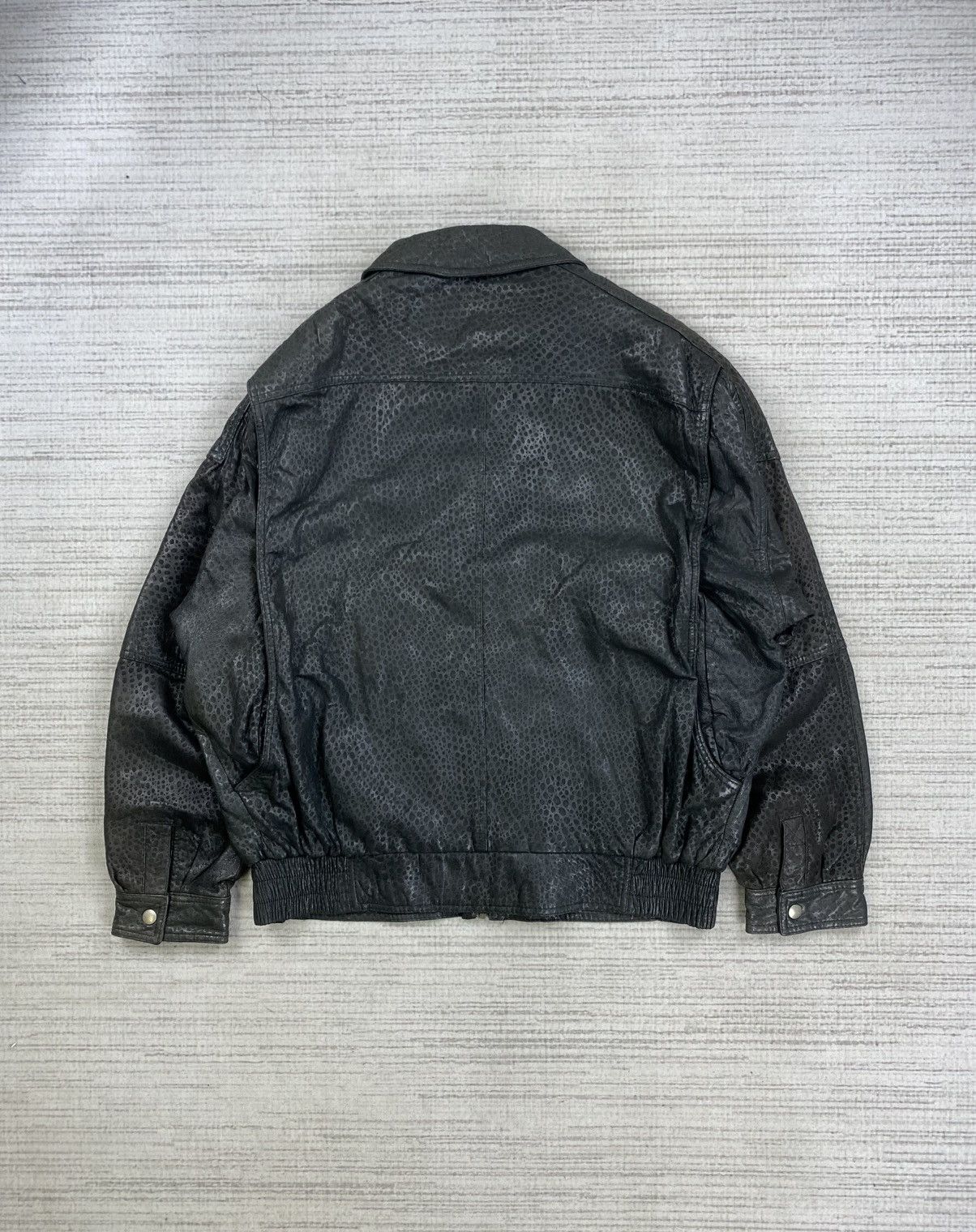 Leather Vintage Giorgio Mobiani Bombers Leather Jacket Size US L / EU 52-54 / 3 - 2 Thumbnail