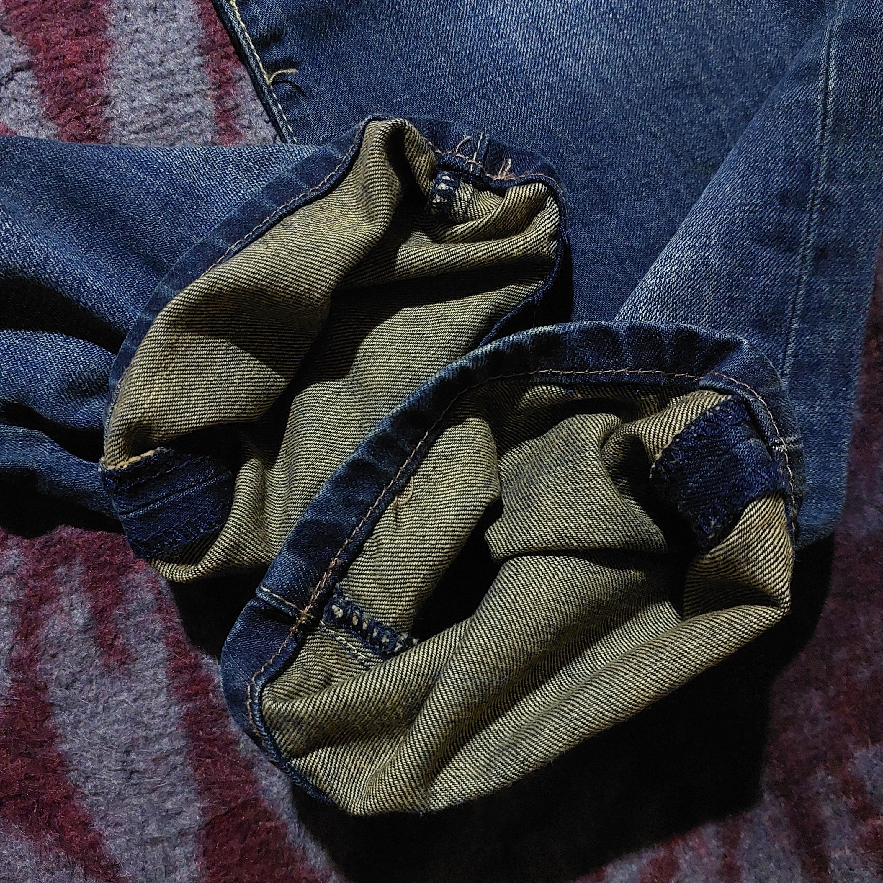izzue Izzue Japan patchwork blue denim Size US 33 - 10 Thumbnail