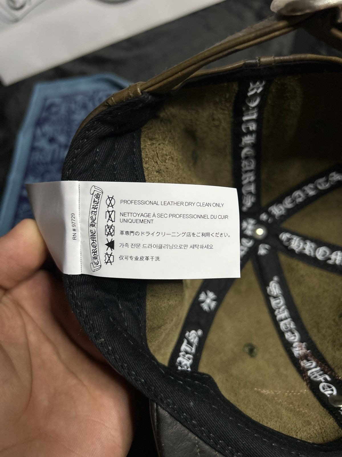 Chrome Hearts Chrome Hearts Camo Star Patch Gunslinger Leather Hat Size ONE SIZE - 7 Thumbnail