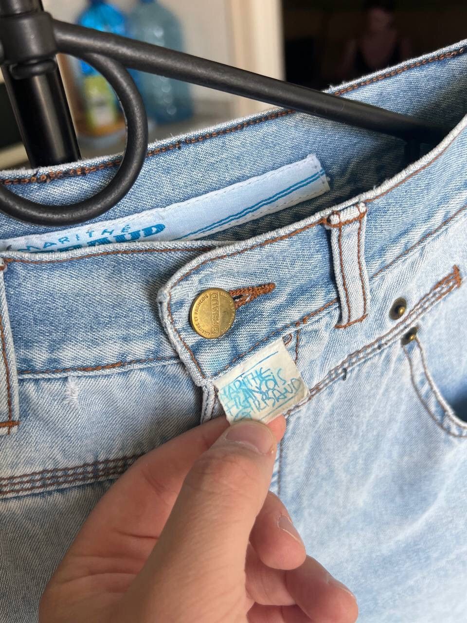 Marithe + Francois Girbaud × Vintage Vintage Y2K Marithe Francois Girbaud MFG Baggy Jeans Short Size 34" / US 12 / IT 48 - 4 Thumbnail
