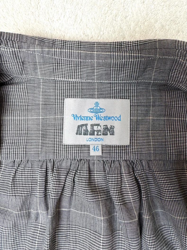 Vivienne Westwood Vivienne Westwood Gray plaid shirt with three buttons and Size L / US 10 / IT 46 - 7 Thumbnail
