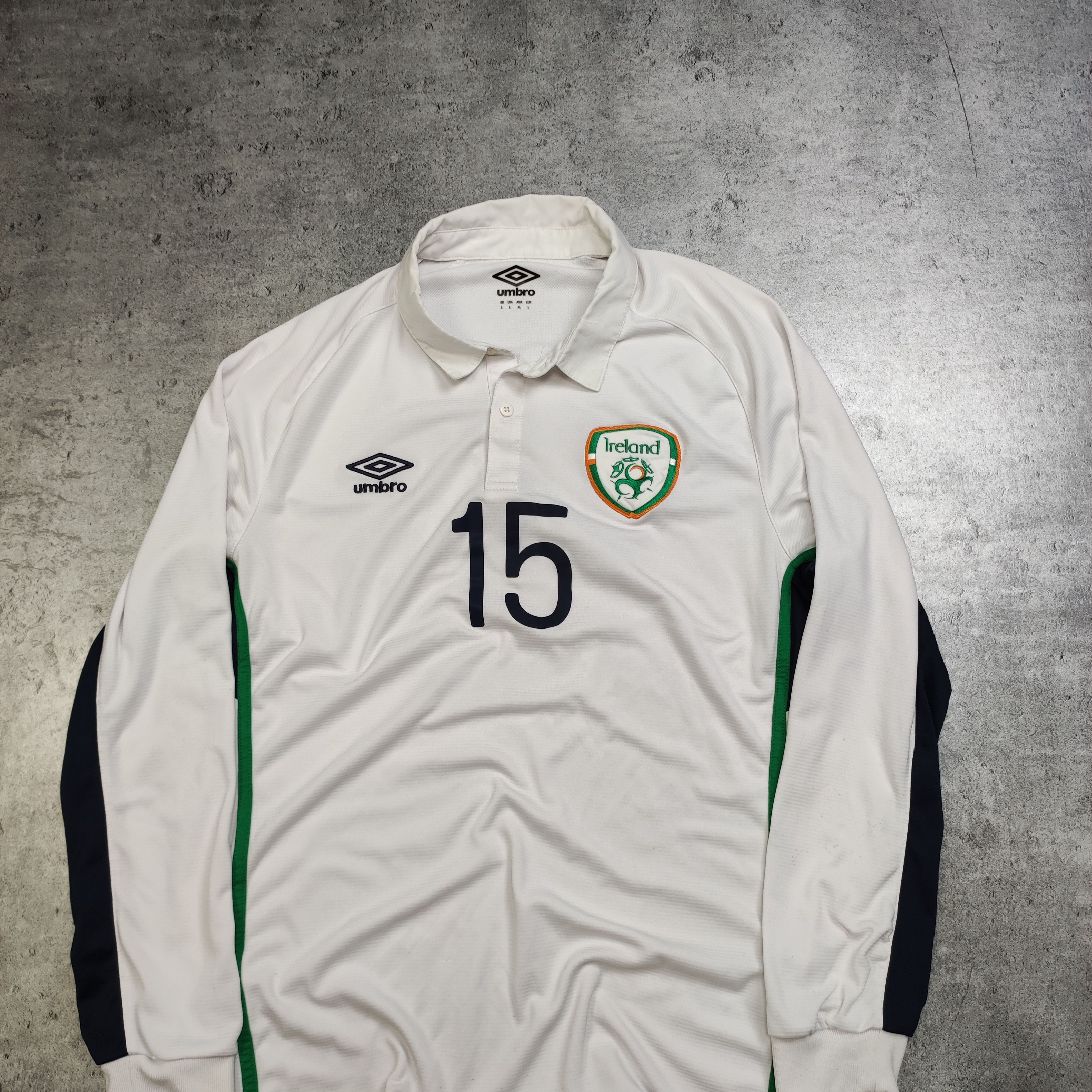 Other RARE Ireland #15 Match Worn Youth National Team 14/16 Jersey Size US L / EU 52-54 / 3 - 2 Thumbnail