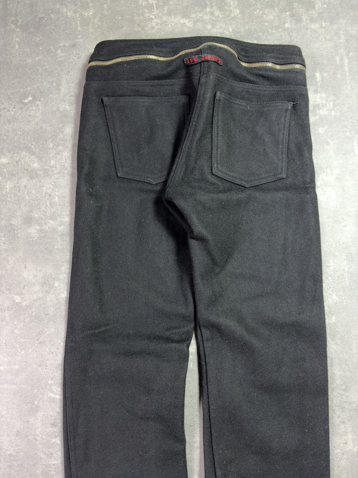 Jean Paul Gaultier 90s/00s Jean Paul Gaultier Zip Belt Heavy Wool Pants 40 S Size 27" / US 4 / IT 40 - 12 Thumbnail