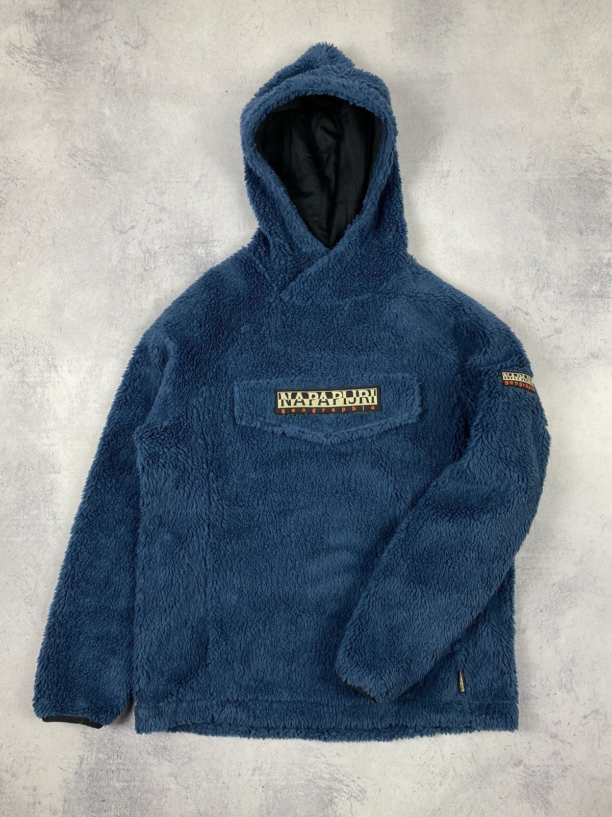 Napapijri Napapijri Patch Curly Sherpa Synchilla Fleece Hoodie Anorak Size US XS / EU 42 / 0 - 11 Thumbnail