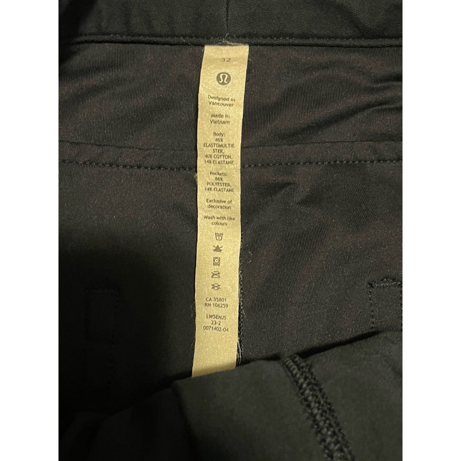 Lululemon Lululemon Pants Women Black City Sleek 5 Pocket Wide Leg High Rise Inseam 30.5 Size 24" / US 00 / IT 34 - 5 Thumbnail