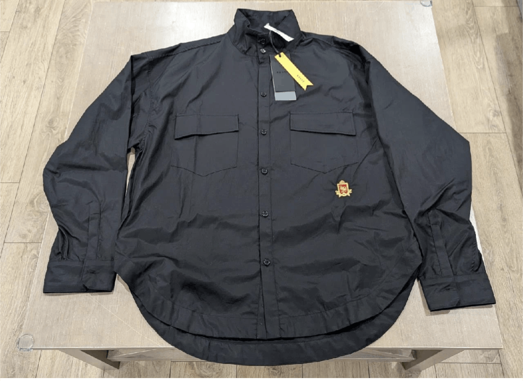 Rhude RHUDE Crest Oversized LS Button Up Shirt Black M Size US M / EU 48-50 / 2 - 1 Thumbnail