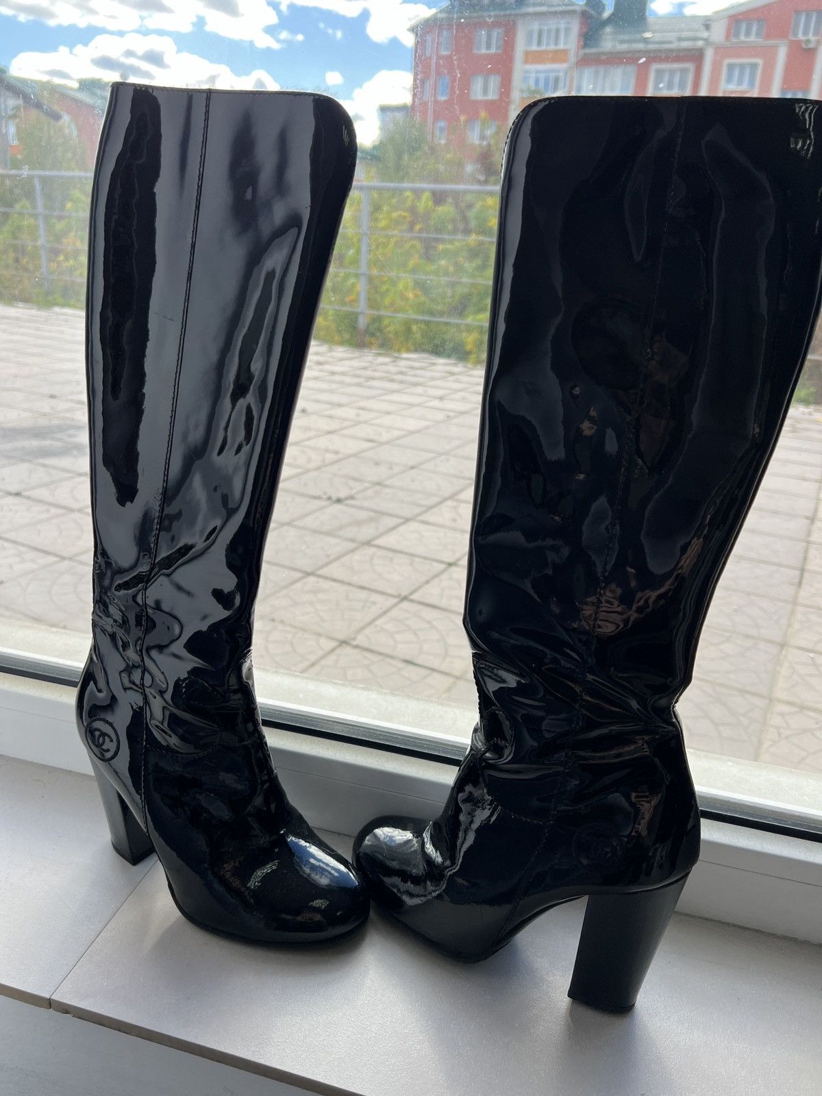 Chanel × Designer × Vintage Vintage Chanel lacquered women’s Black Shoes Size US 6 / IT 36 - 3 Thumbnail