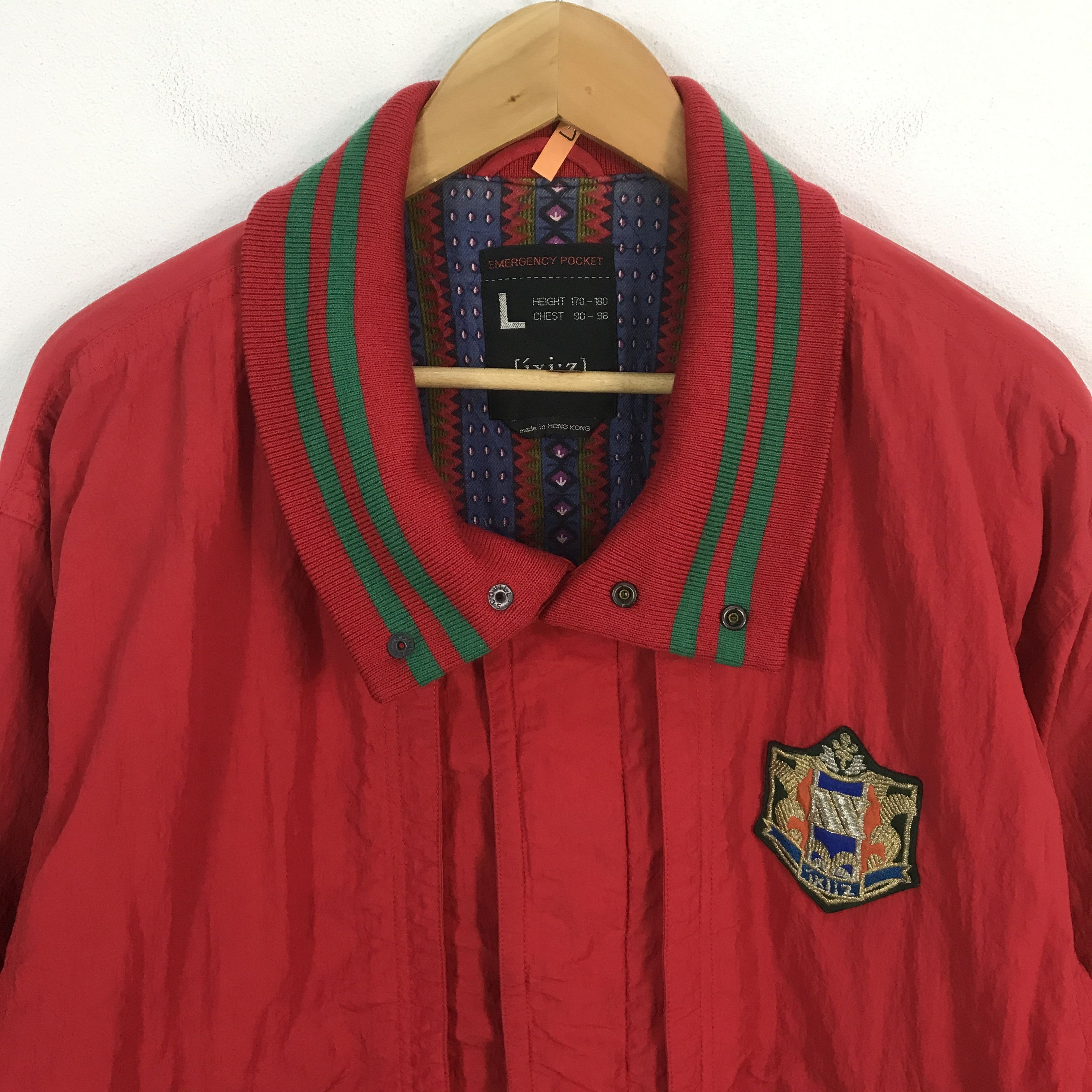 Japanese Brand Vintage Japan emergency pocket Bomber style jacket Size US L / EU 52-54 / 3 - 3 Thumbnail