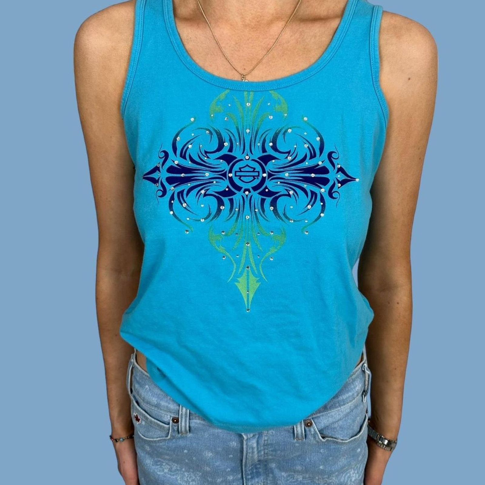 Harley Davidson Vintage women’s Harley Davidson tank top Size L / US 10 / IT 46 - 1 Thumbnail