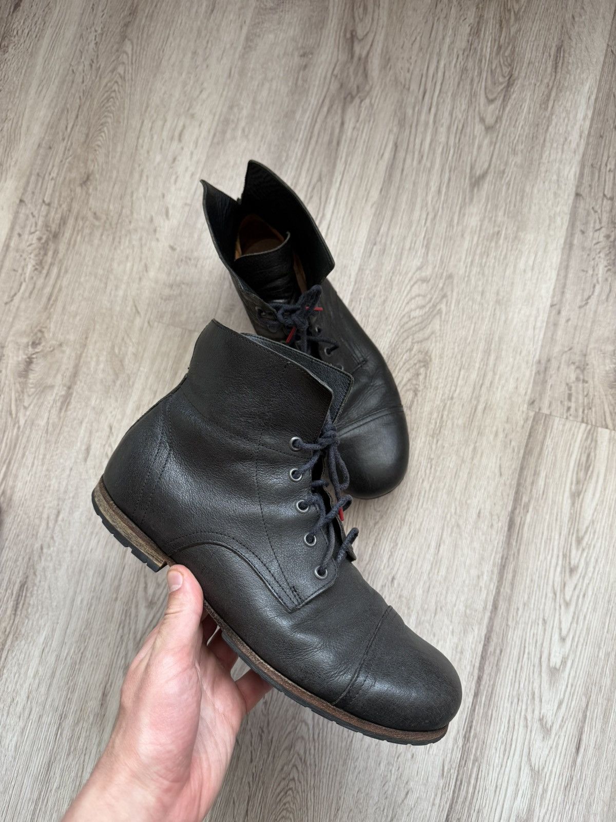 Other Think! Black Leather Boots EU 41 Minimal Comfort Derby Size US 8 / EU 41 - 3 Thumbnail
