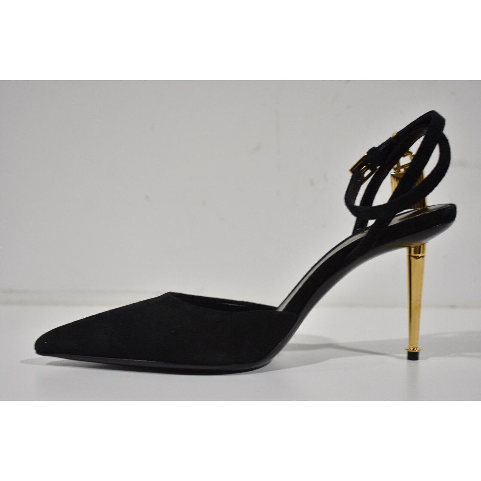 Tom Ford Padlock 85mm Slingback Ankle Strap Pointed Toe Heel Pump 36 Size US 6 / IT 36 - 7 Thumbnail