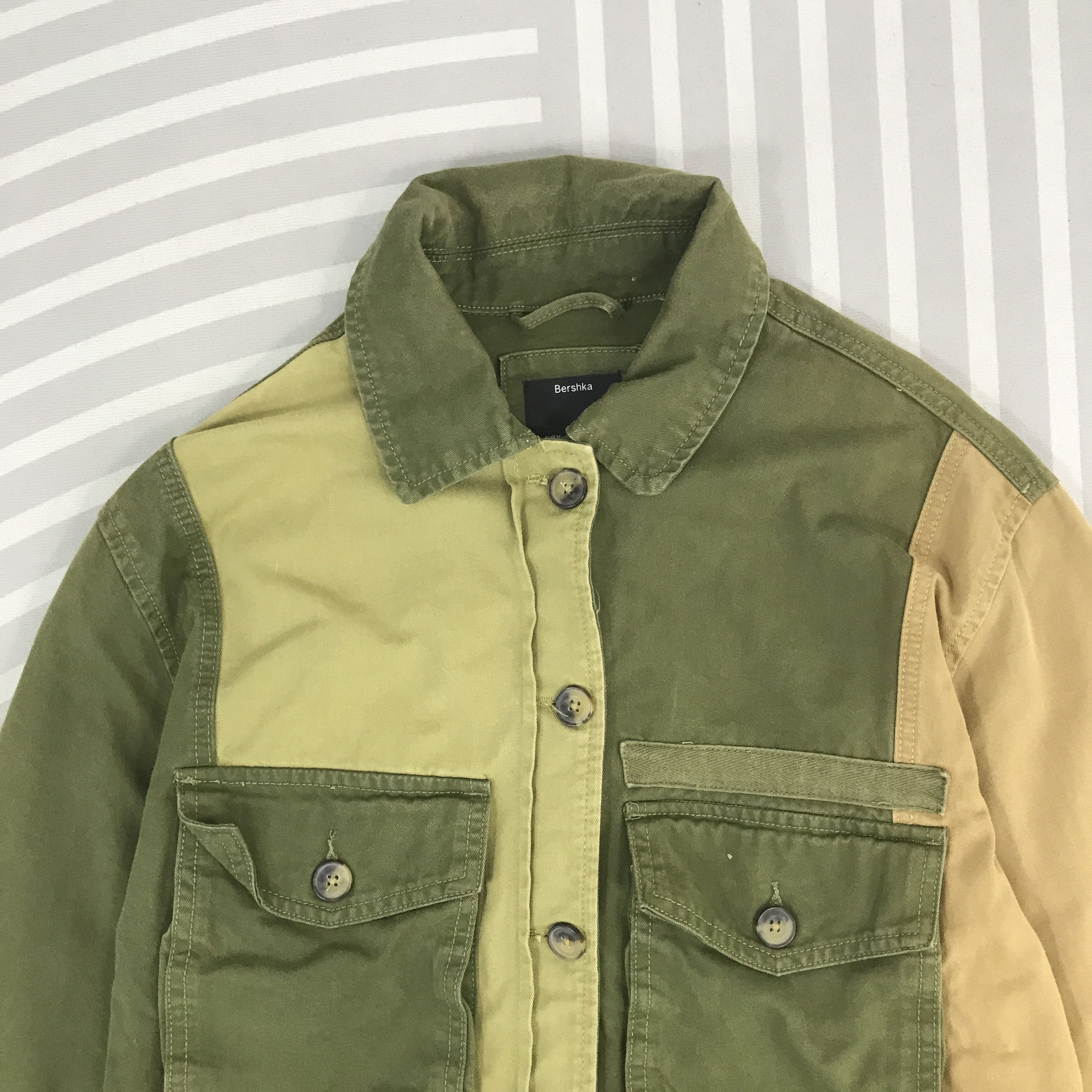 Japanese Brand × Vintage Vintage Bershka Japan design style Patchwork button Jacket Size US L / EU 52-54 / 3 - 2 Thumbnail