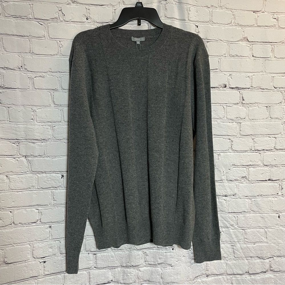 Other NWT New KIER & J Shadow Stripe Crewneck Wool Blend Grey Swe Size US XL / EU 56 / 4 - 2 Thumbnail