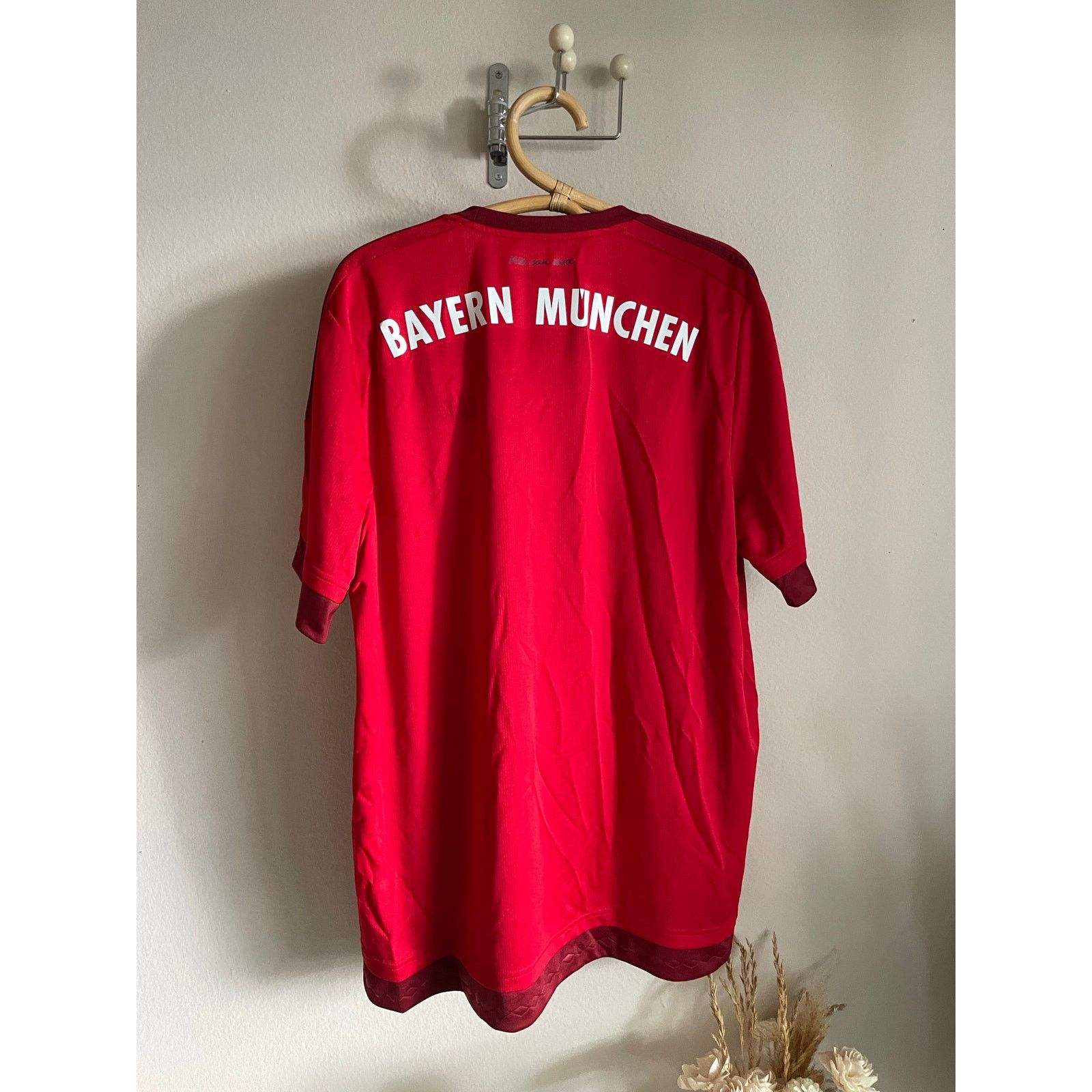 Adidas Adidas Bayern Munich Munchen 2015 Home Jersey Red X-Large XL Size US XL / EU 56 / 4 - 2 Thumbnail