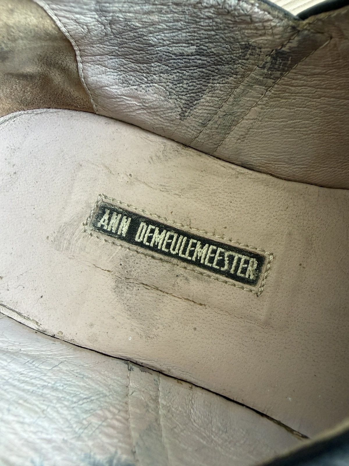 Ann Demeulemeester Leather mules clogs loafer with creep sole Size US 8 / EU 41 - 11 Thumbnail