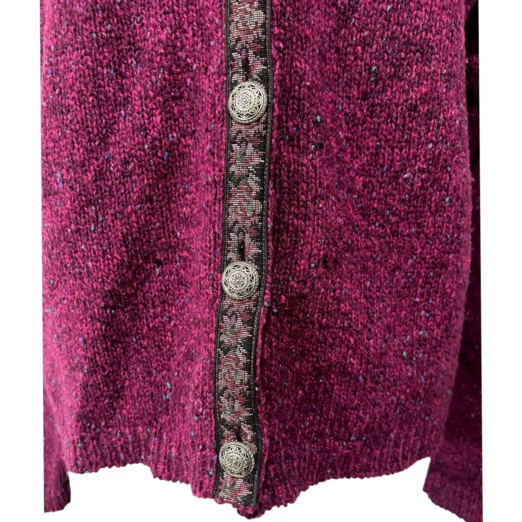 Vintage VINTAGE Alps Cardigan Shirt Womens XL Pink Wool Knit USA Size XL / US 12-14 / IT 48-50 - 4 Thumbnail