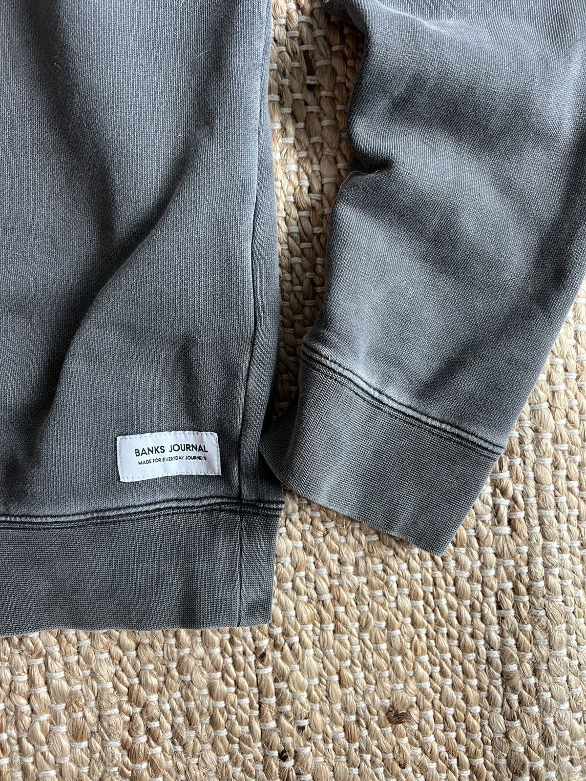 Banks Journal Banks Journal Henley Sweater - Washed Grey Size US S / EU 44-46 / 1 - 4 Thumbnail