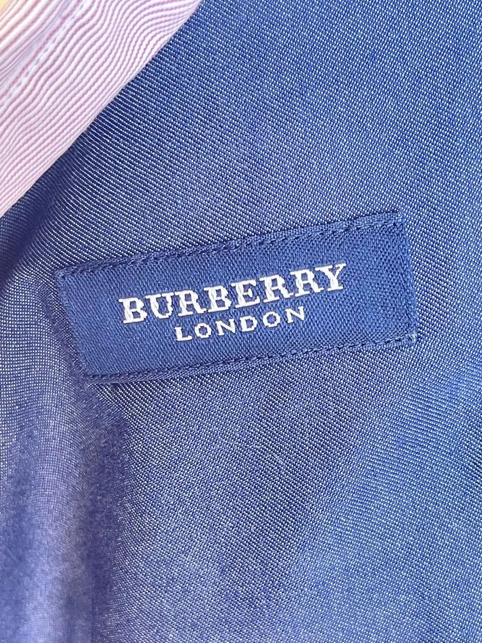 Burberry 🔥 Burberry London striped shirt Burgundy size xl Size US XL / EU 56 / 4 - 11 Thumbnail