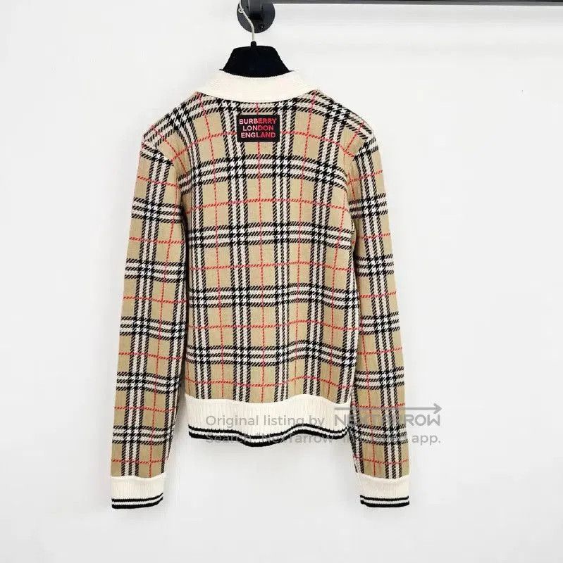 Burberry Burberry Summer Color-Block Long Sleeve Cardigan. Size L / US 10 / IT 46 - 6 Thumbnail