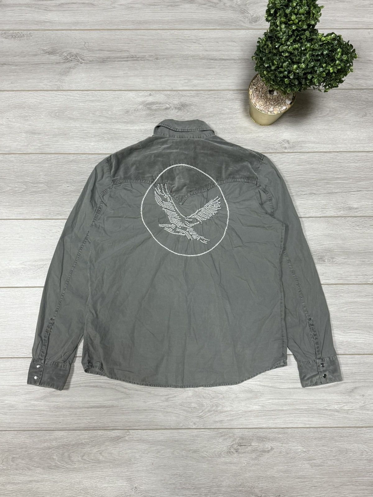 Diesel Diesel vintage eagle embroidered big logo western shirt Size US L / EU 52-54 / 3 - 1 Thumbnail