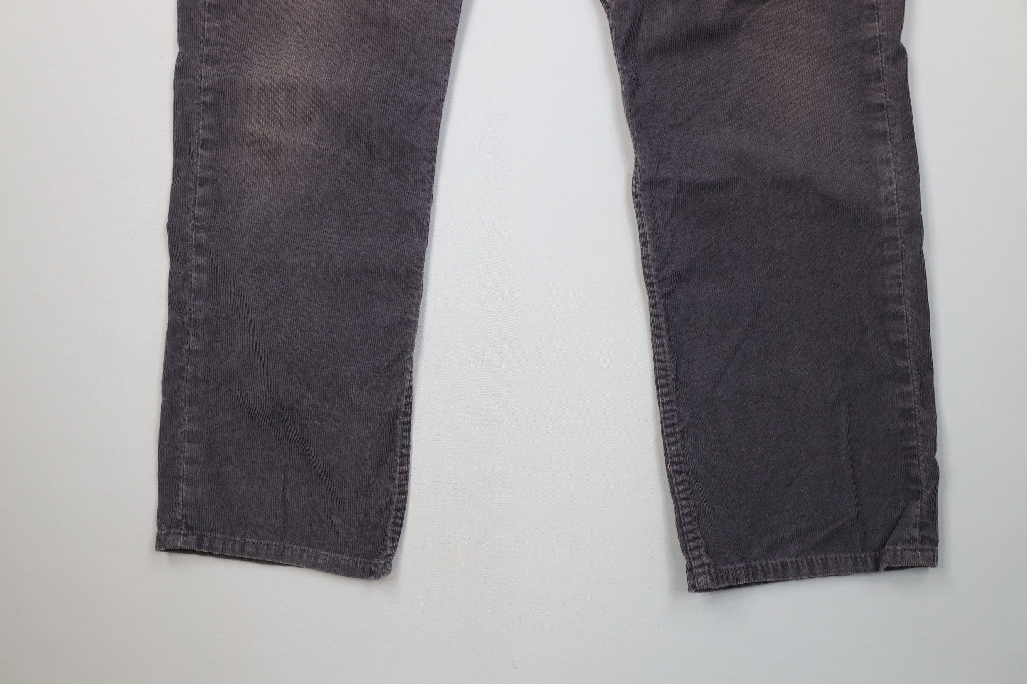 Levi's Vintage 90s Levis 514 Straight Leg Corduroy Pants Gray Size US 33 - 4 Thumbnail