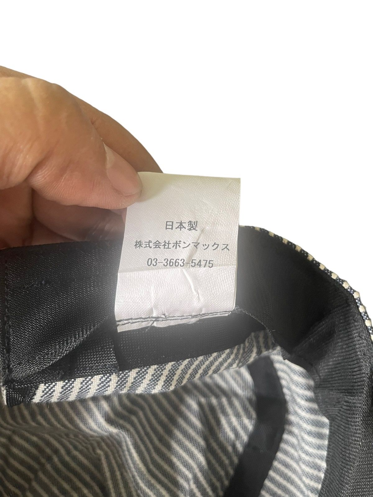 Japanese Brand Vintage Bonmax Hickory Workers Cap Size ONE SIZE - 9 Thumbnail