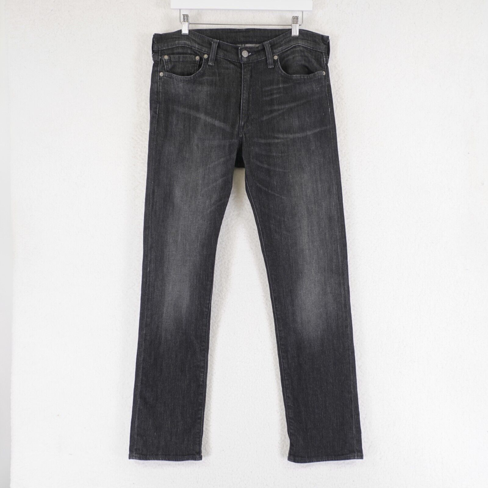 Levi's Levi's 513 Slim Fit Straight Leg Black Stone Wash Denim Jean Size US 36 / EU 52 - 1 Thumbnail